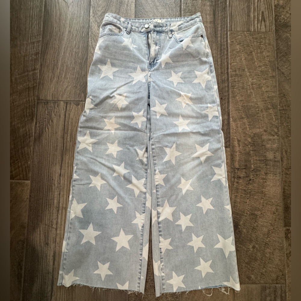 Star print jeans size small